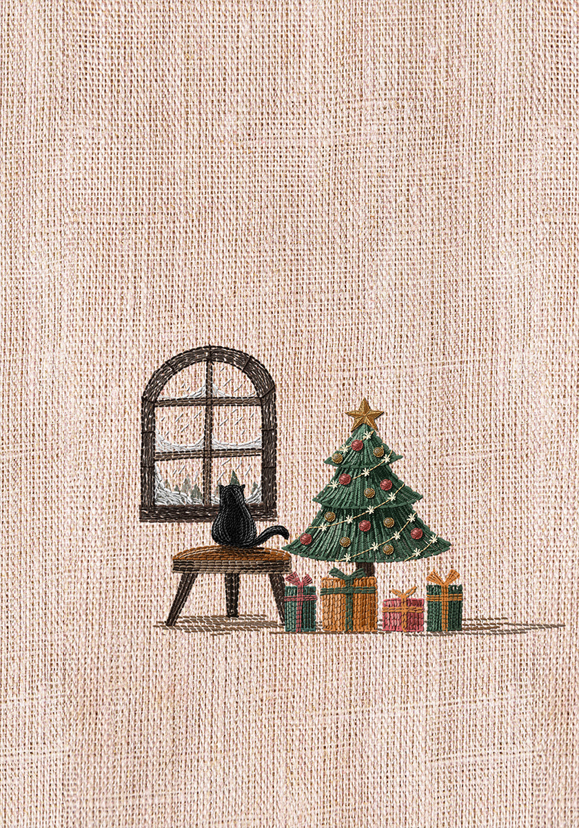 Kissa viihtyisässä huoneessa Juliste