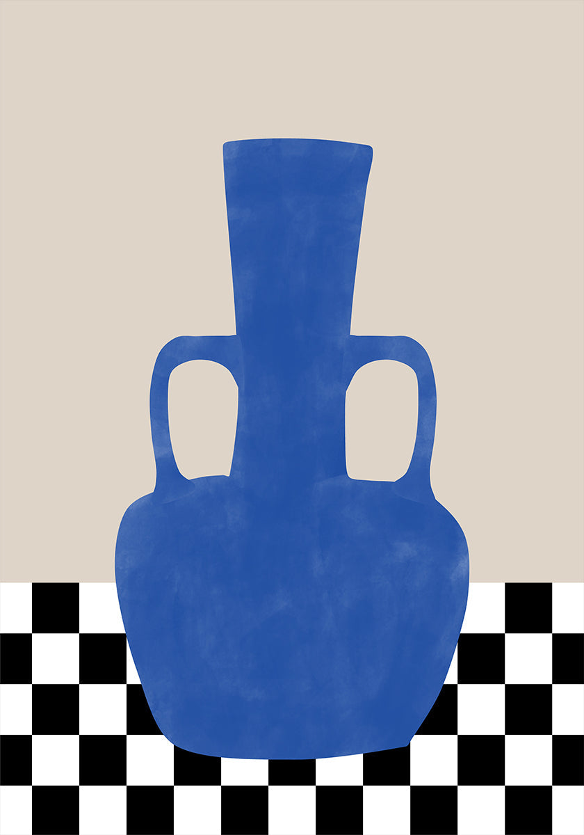 Azure Vase Shakkilautajuliste