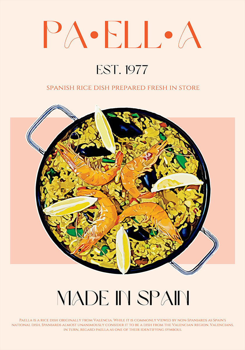 Paella Perfection -juliste