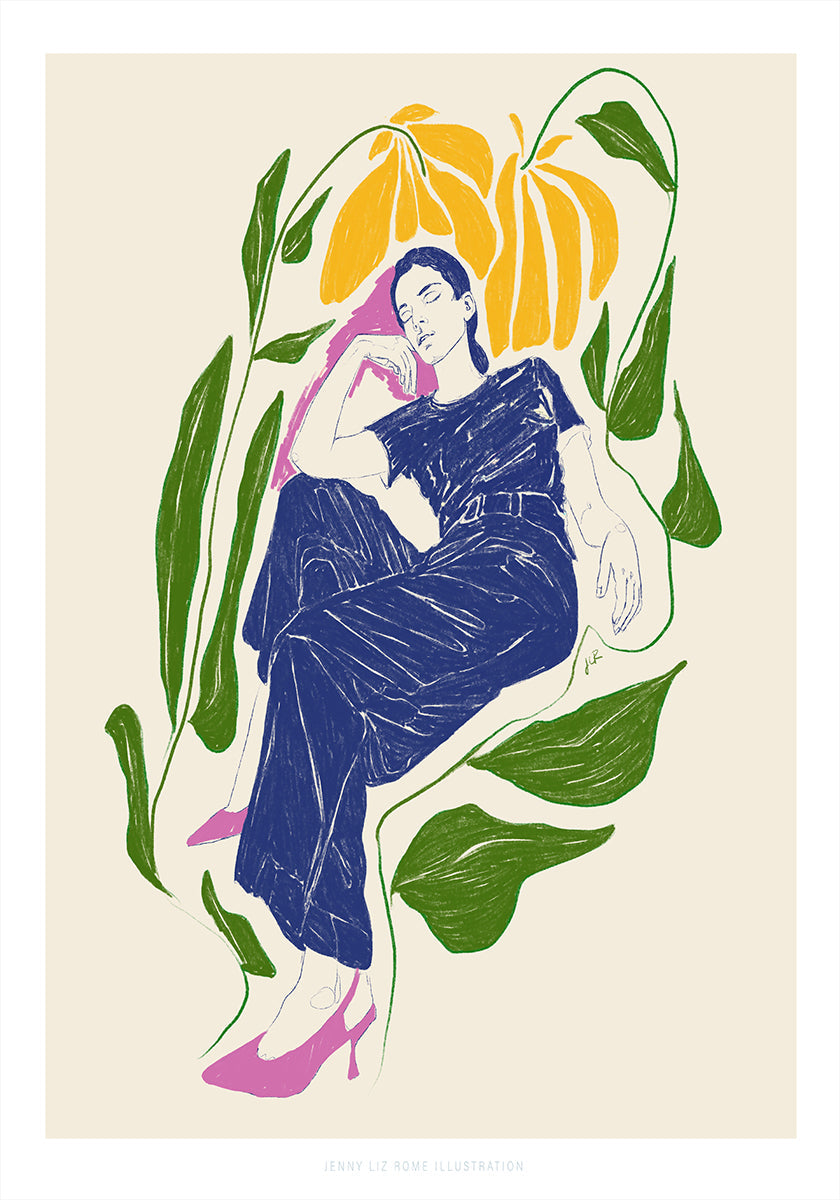 Jlr Hiljainen puutarhassa