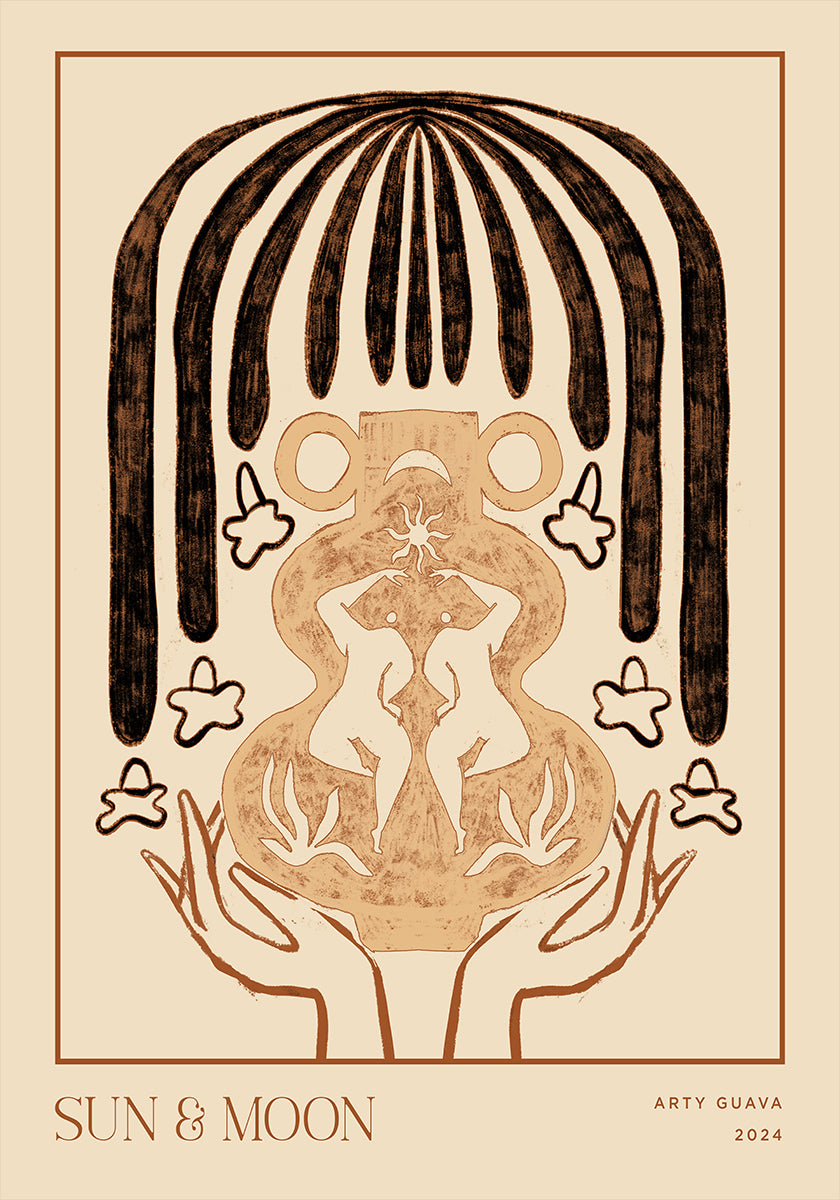 Aluskokoelma : Sun & Moon -juliste