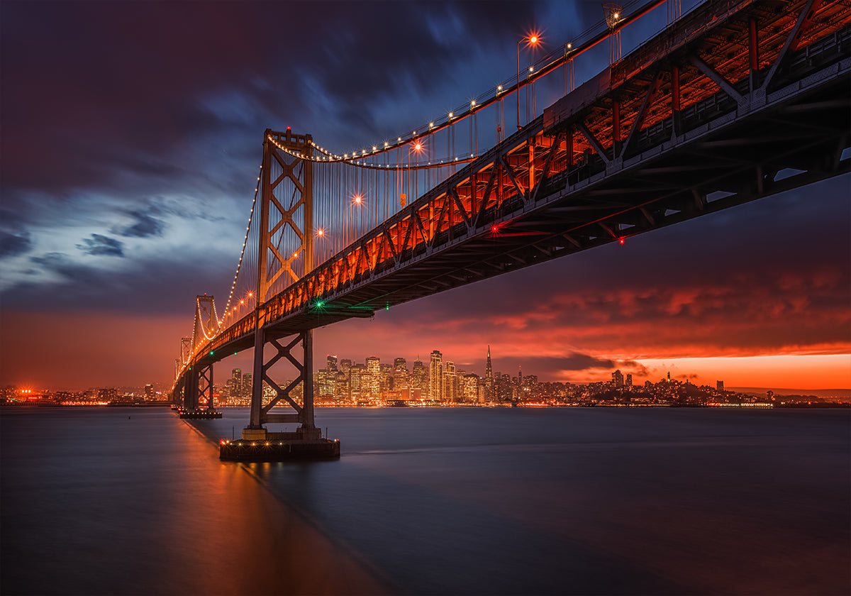 Bay Bridge at Night -juliste