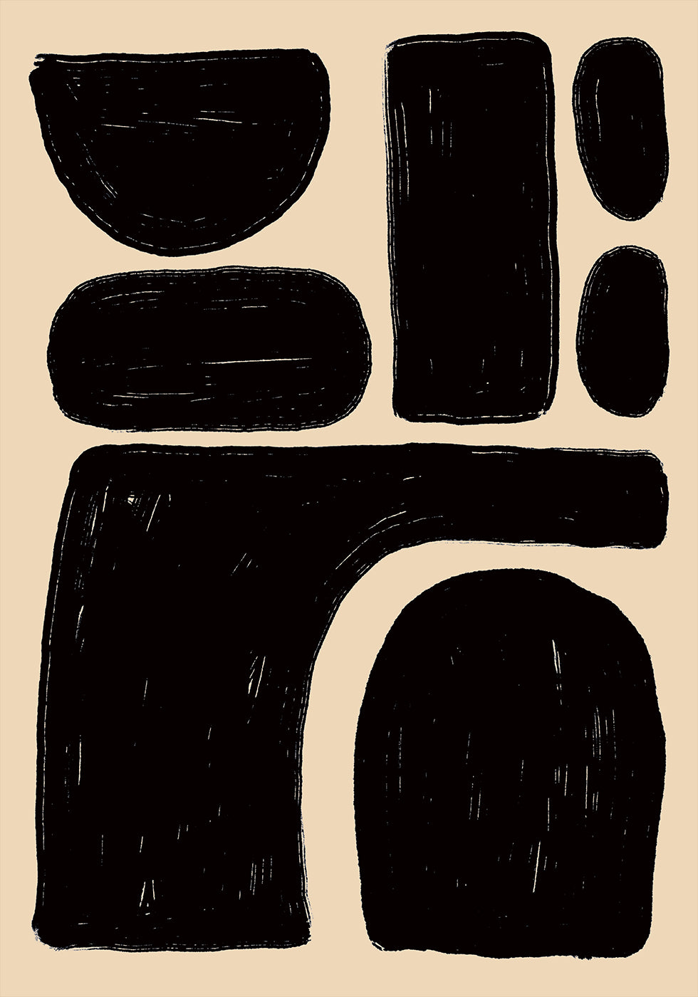 Lihavoitu Abstract Shapes -juliste