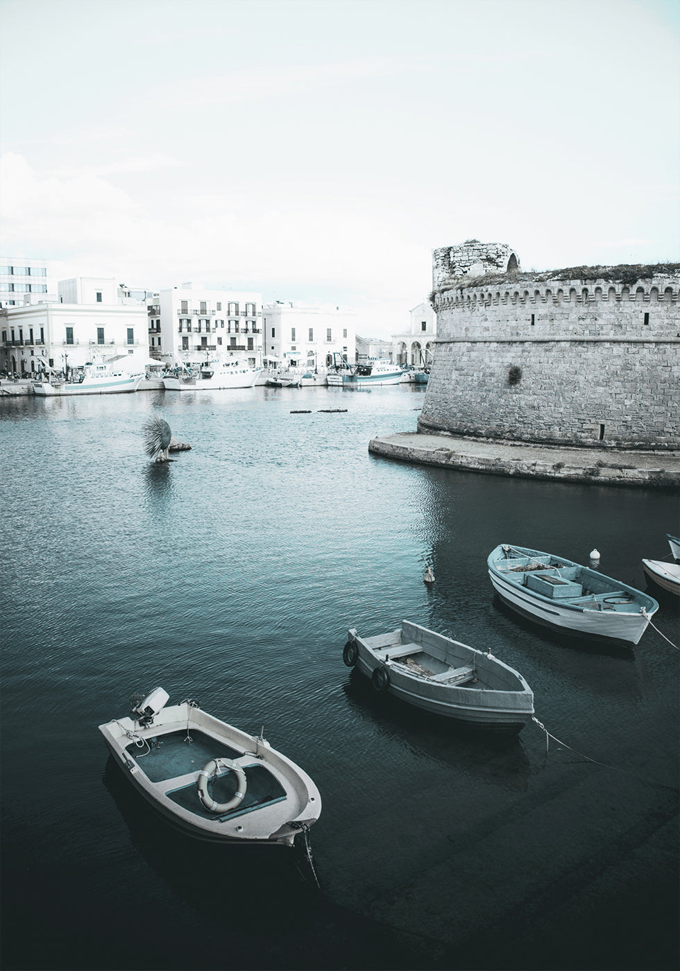 Boats With Views of Puglia Plakat - Posterbox.dk