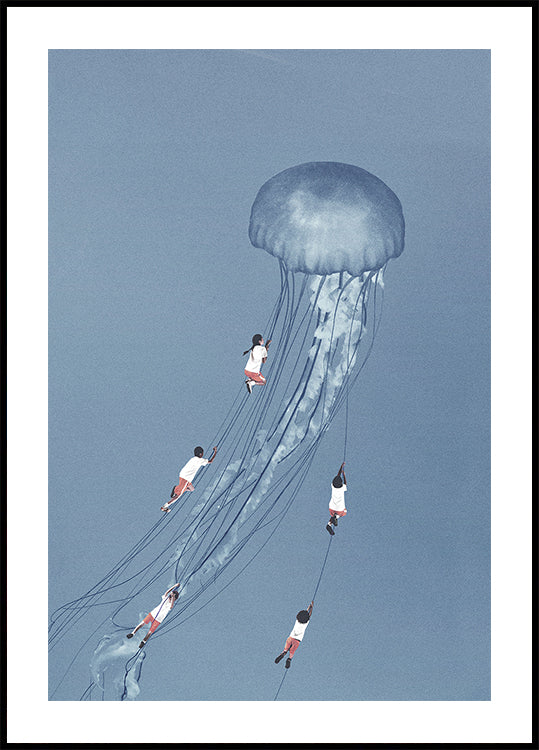 Tulimme kotiin hymyillen Juliste