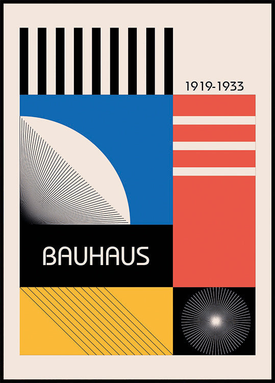 Bauhaus Colorful Plakat - Posterbox.dk