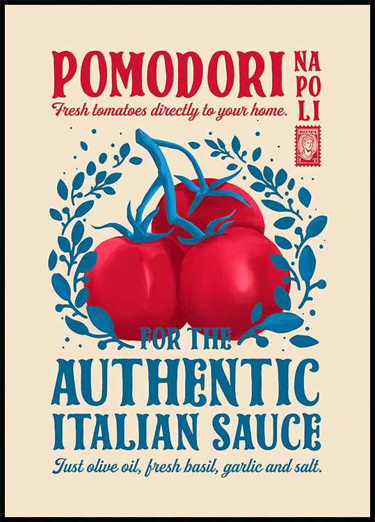 Pomodorin keittiön printti