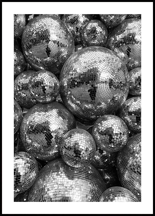 Reflective Disco Balls Plakat - Posterbox.dk