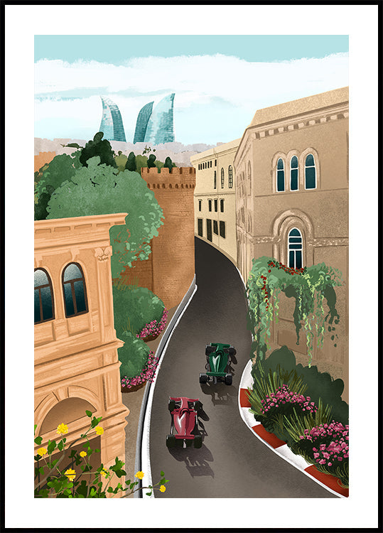 Baku Azerbaidžan juliste