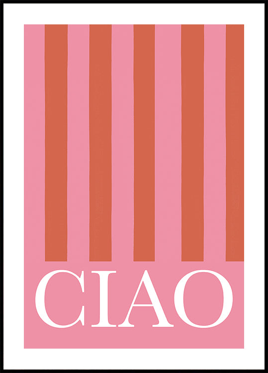 Ciao Stripes -juliste