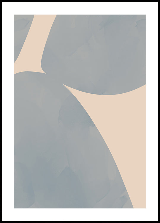 Kaareva tasapaino, abstraktien muotojen juliste