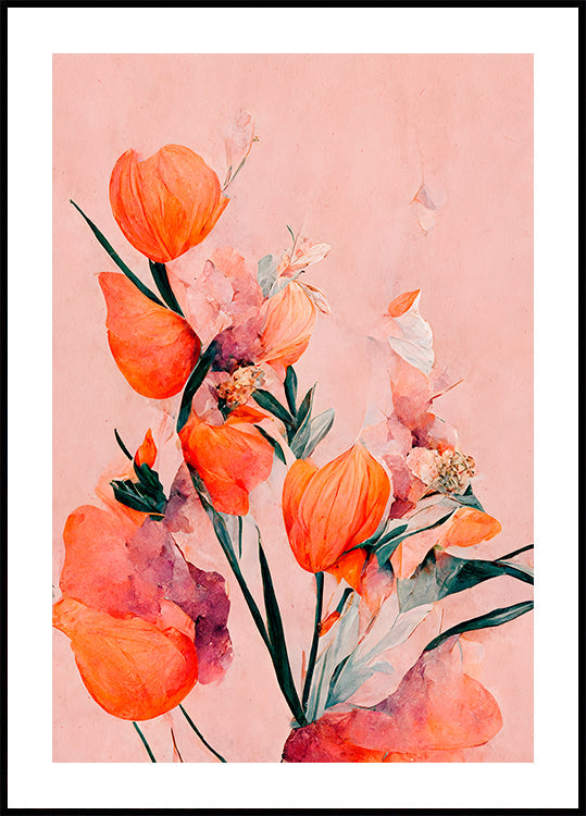 Terälehtiä ja eleganssia -juliste