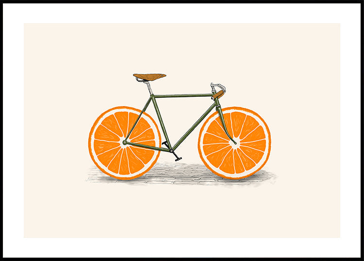 Orange Wheels -juliste