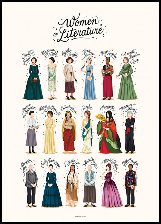 Kirjallisuuden naiset -juliste