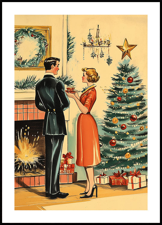 Retro joulujuliste