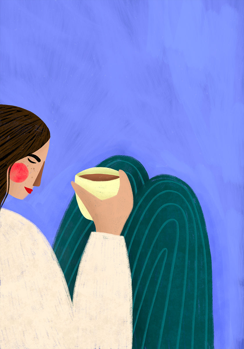 Sipping Coffee Juliste