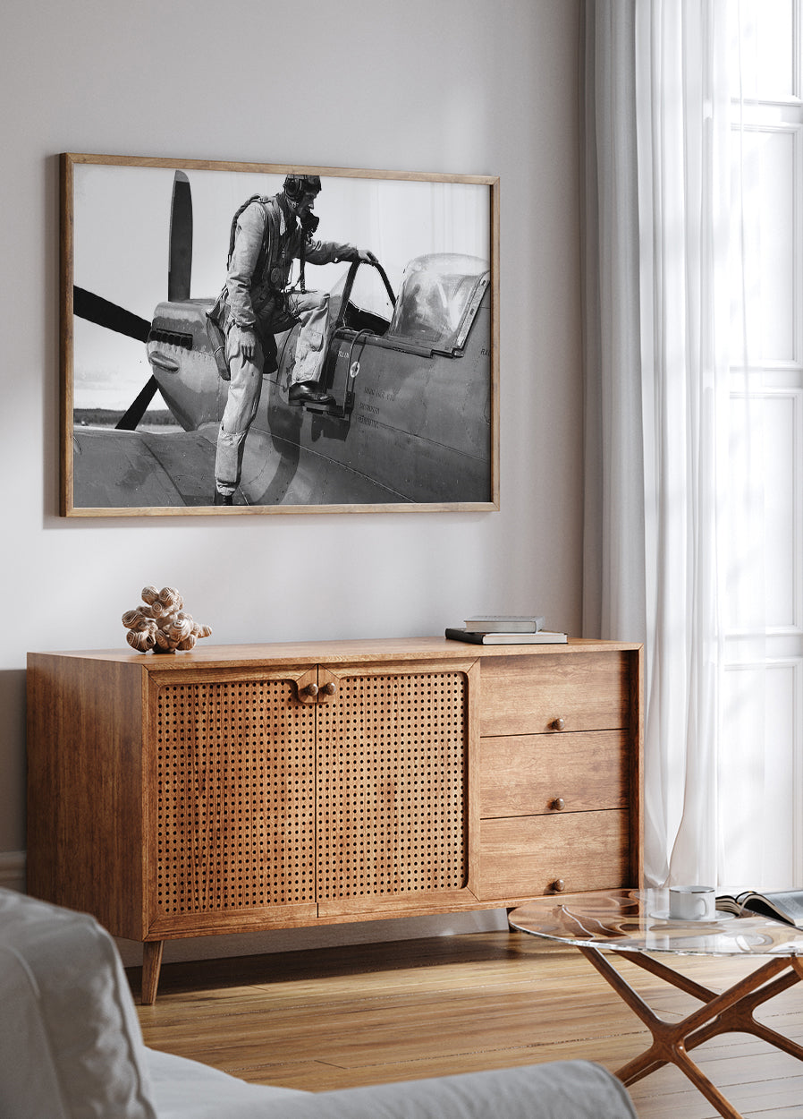 Spitfire Pilot Plakat - Posterbox.dk