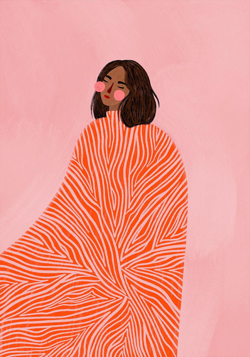 Nainen pyörteillä -juliste