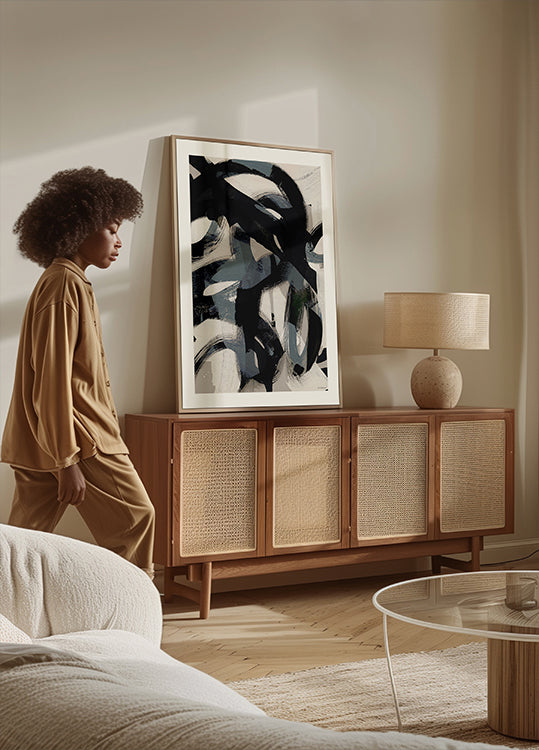 Abstrakti siveltimen vedot 152 juliste