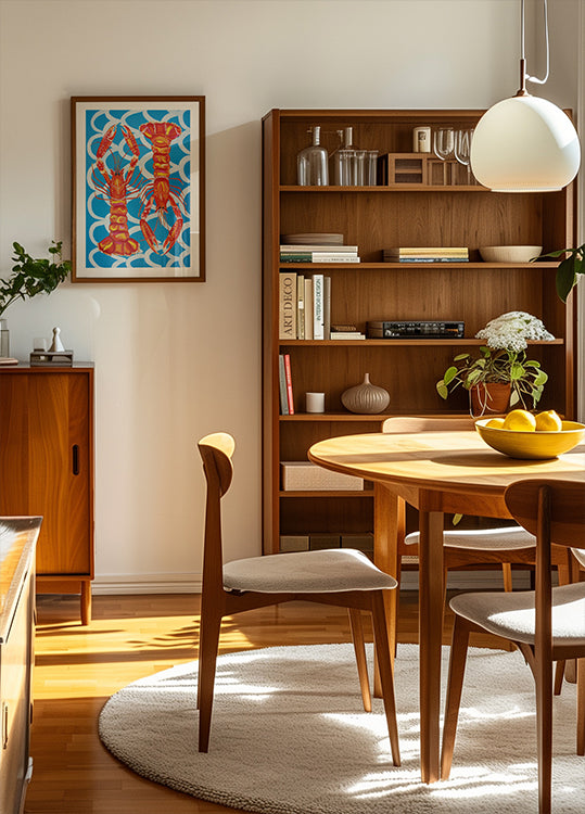 Langoustines sinisellä julisteella