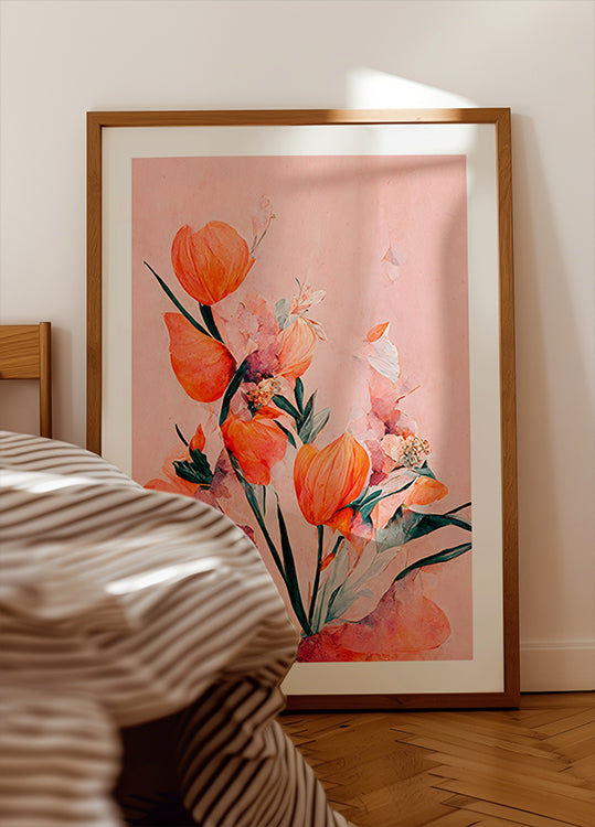 Terälehtiä ja eleganssia -juliste