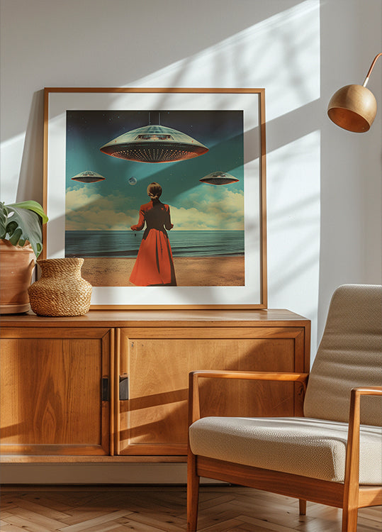 UFO Skies -kollaasitaide (UUSI)