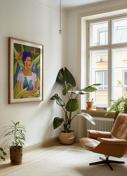 Frida ja linnut juliste
