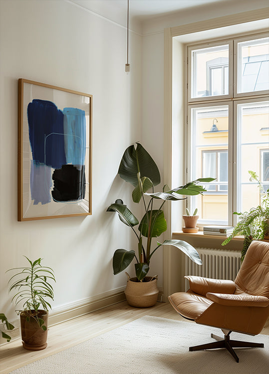 Abstrakti siveltimen vedot 120x juliste