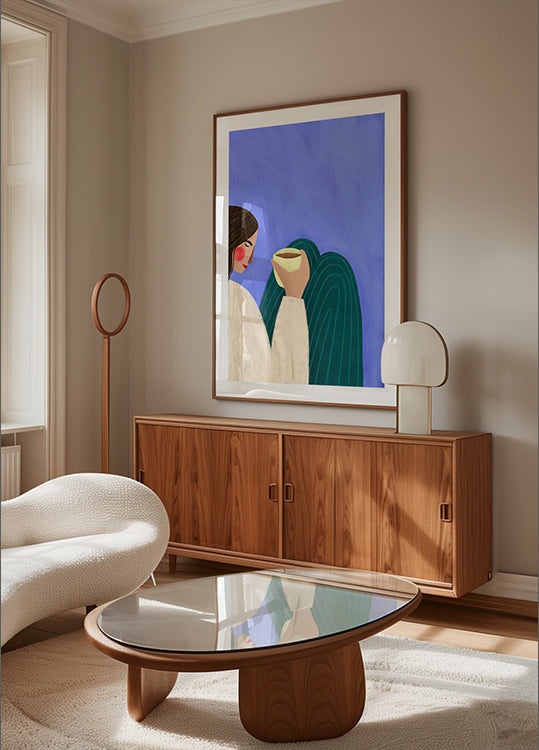 Sipping Coffee Juliste