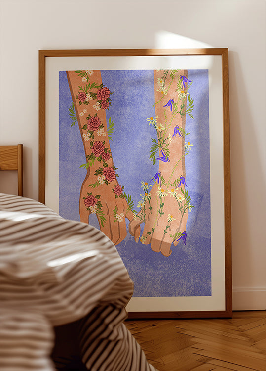 Kädestä pitäen juliste