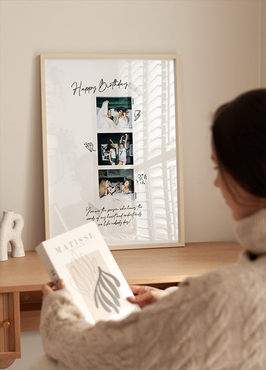 Ensimmäisen vuoden valokuvakollaasijulisteeni