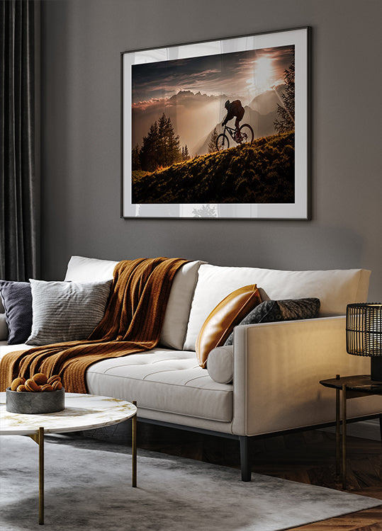 Kultaisen tunnin pyöräilyjuliste