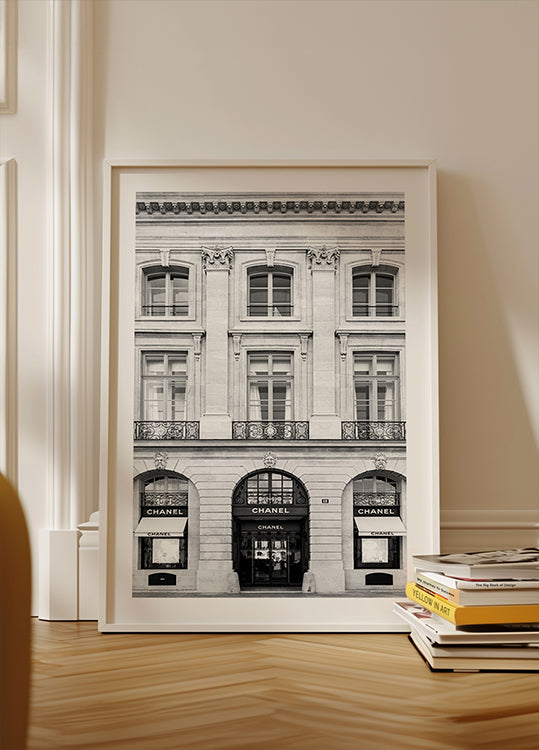 Chanel Paris Boutique Black & White -juliste