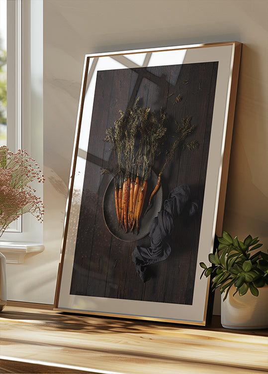 Paahdetut porkkanat Juliste