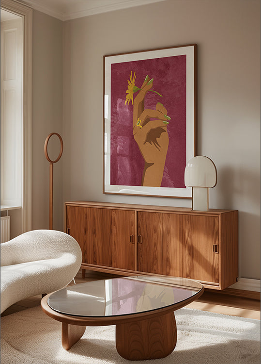 Tupakoiva kukka -juliste