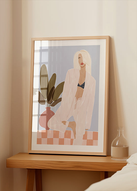 Liian laiska joogaan -juliste