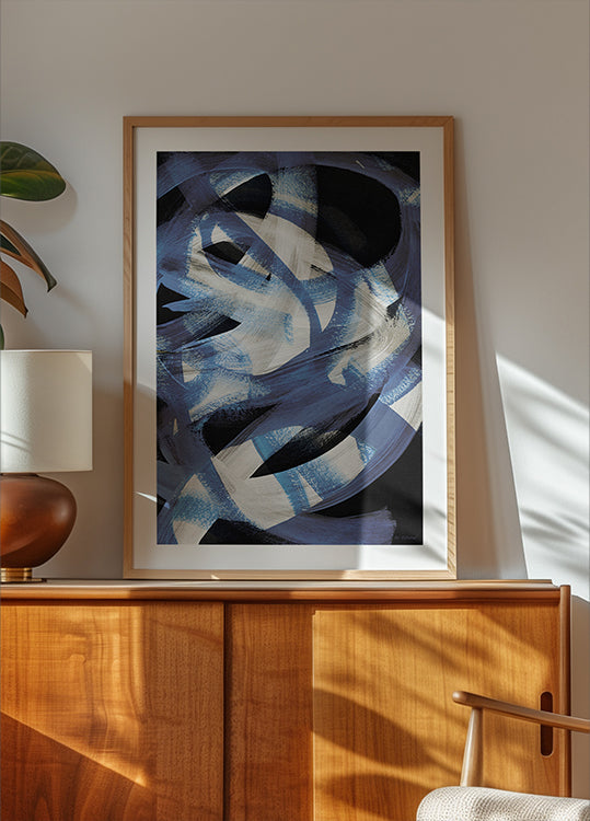 Abstrakti siveltimen vedot 128 juliste