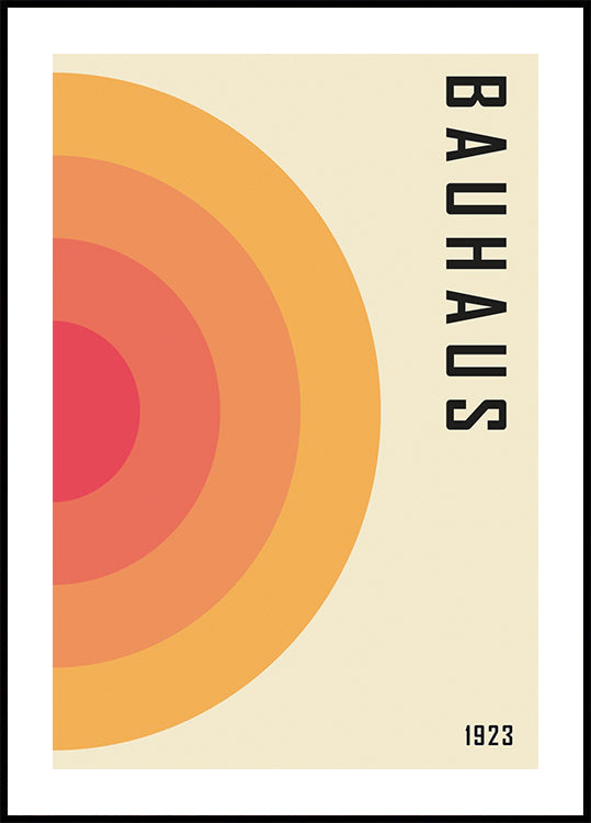Bauhaus 1923, Geometric Abstract Plakat - Posterbox.dk