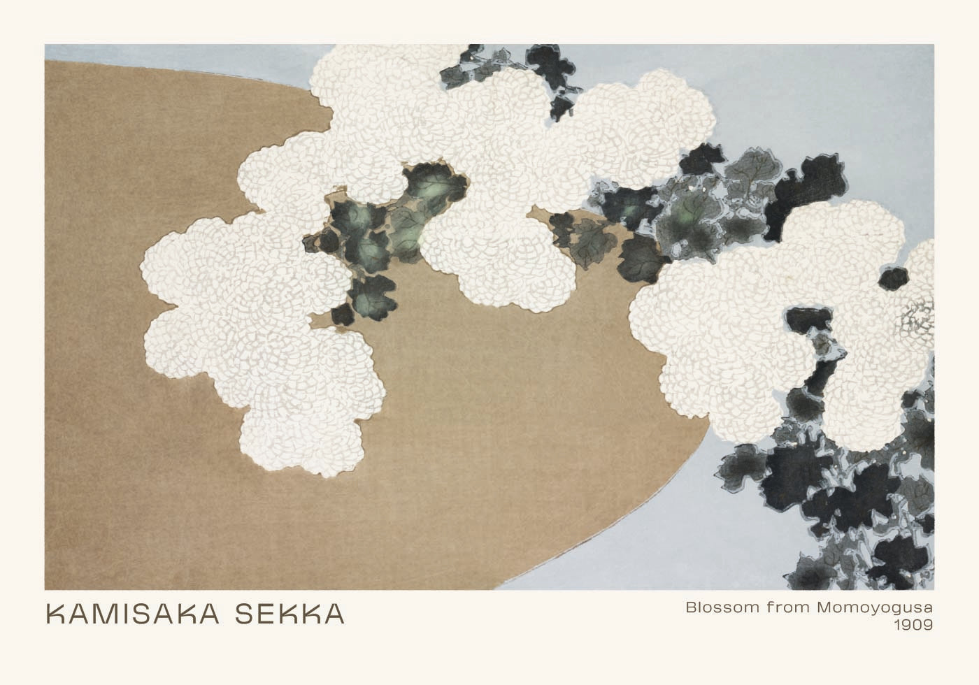 Blossom from Momoyogusa, Japanese floral abstract Plakat - Posterbox.dk