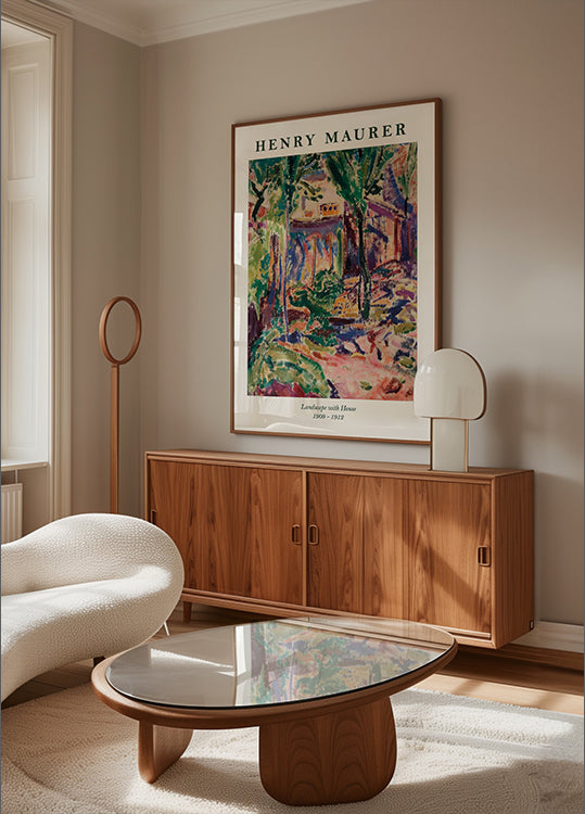 Henry Maurer, Landscape with House Plakat - Posterbox.dk