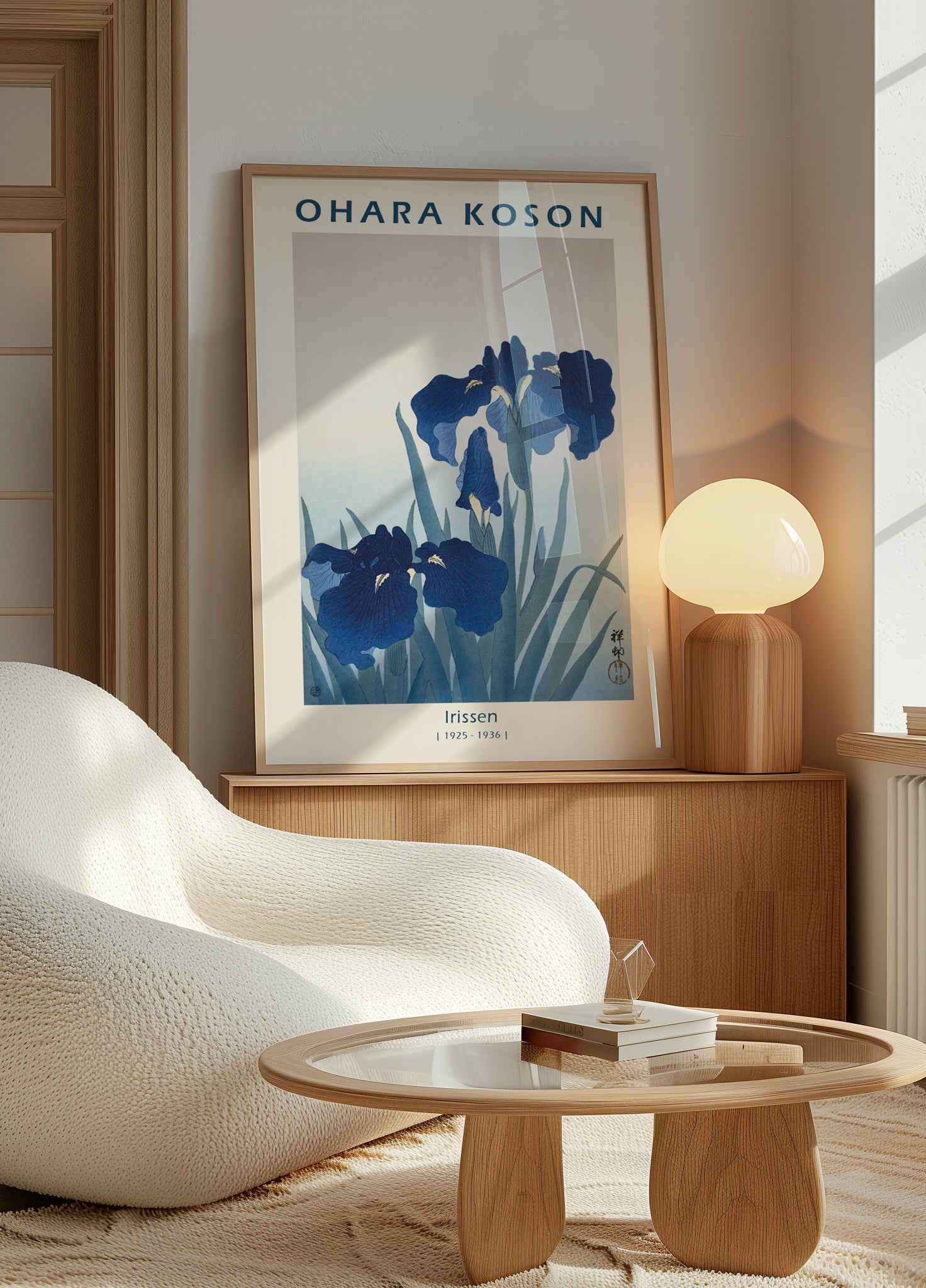 Irissen, Japanese Floral Woodblock Plakat - Posterbox.dk