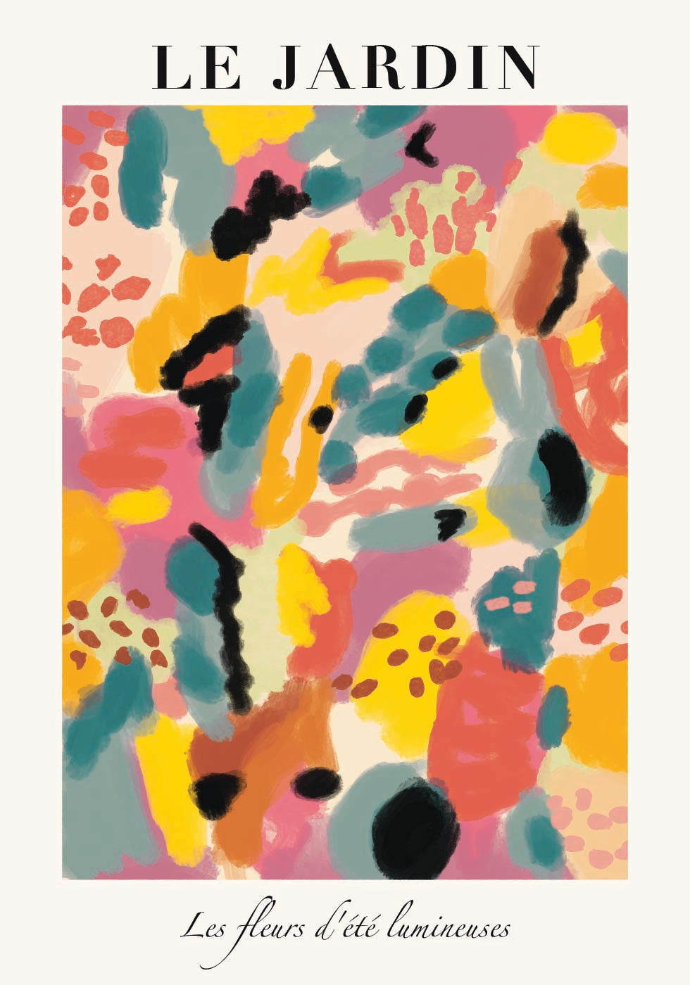 Le Jardin, luminous summer garden Plakat - Posterbox.dk