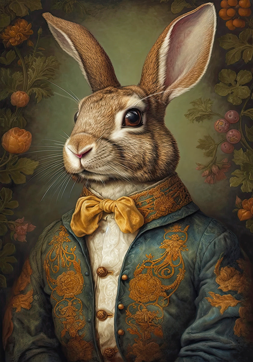 Regal Rabbit Portrait (NEW) - Posterbox