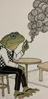 Smoking Frog Thoughts Poster - Posterbox