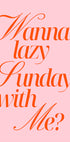 Lazy Sunday Rose Orange Plakat - Posterbox