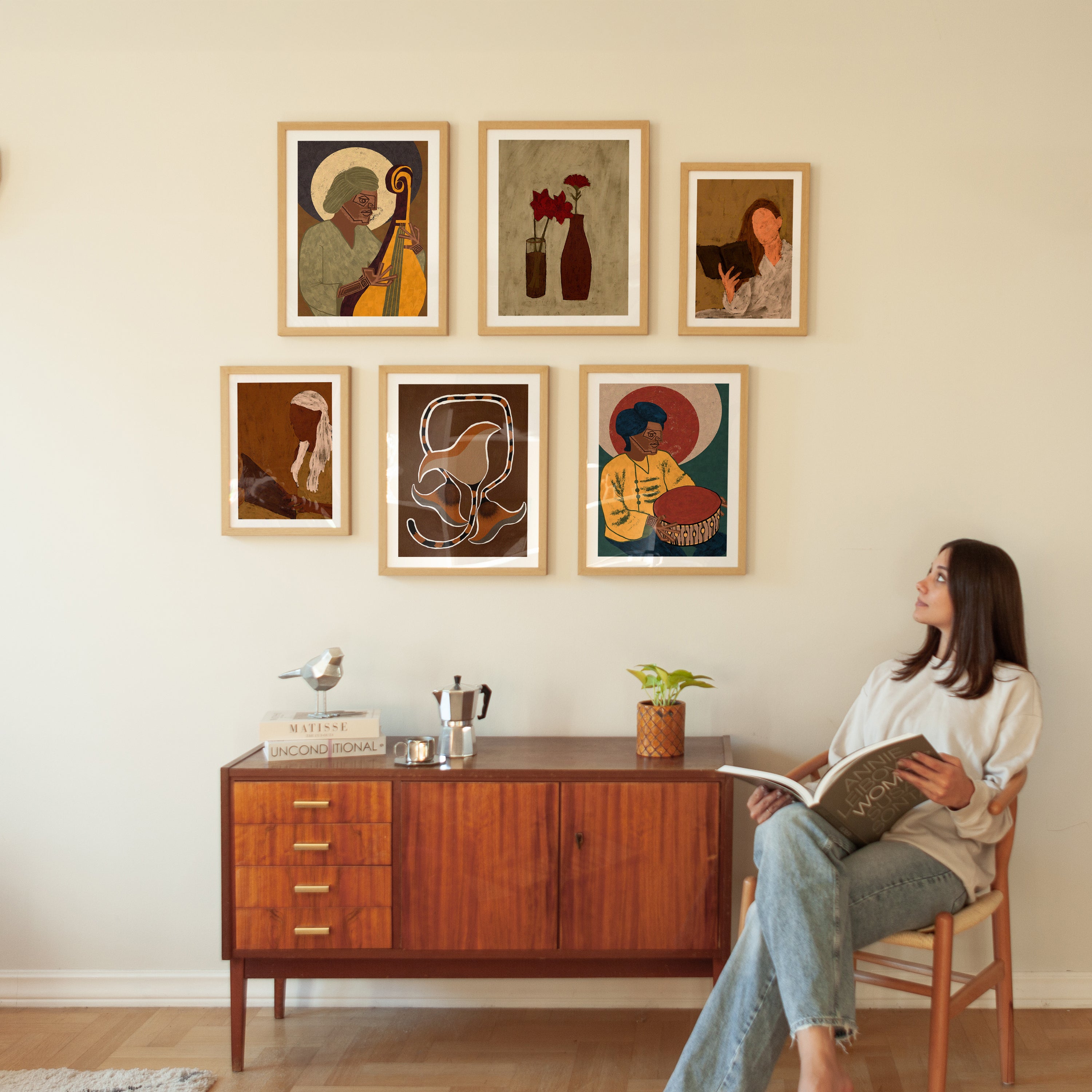 Modernin taiteen gallerian seinäsarjan juliste