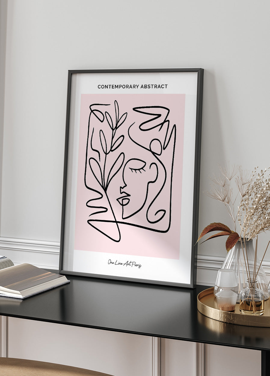 Contemporary Abstract Face 661 Plakat - Posterbox.no