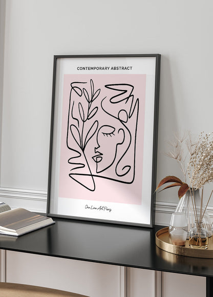 Contemporary Abstract Face 661 Plakat - Posterbox.no