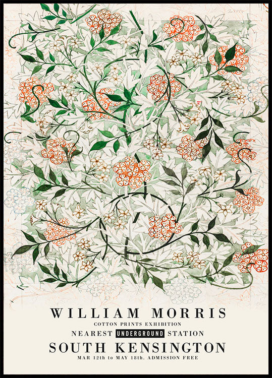 William Morris Jasmine Pattern Plakat - Posterbox.no