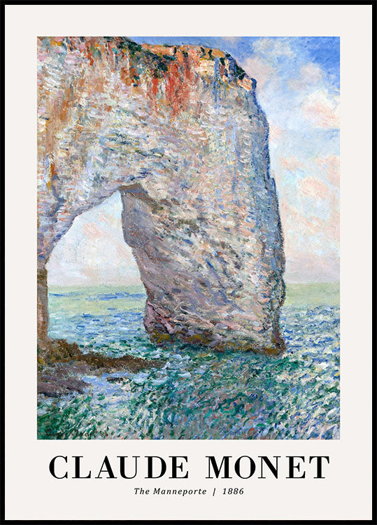 The Manneporte 1886 Plakat by Claude Monet - Posterbox.no